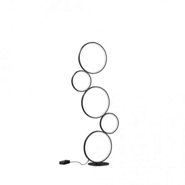 Trio Rondo led stojací lampa černá 422610532 TR422610532