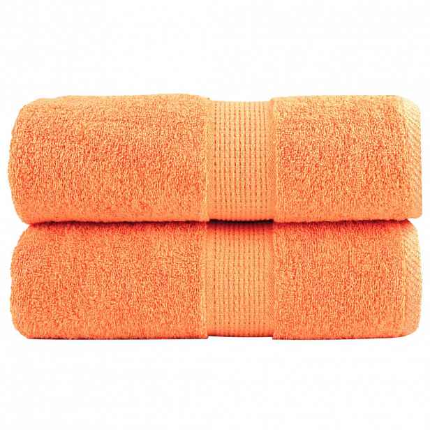 vidaXL Prémiové mycí utěrky SOLUND 2 ks oranžové 30x30 cm 600 g/m²