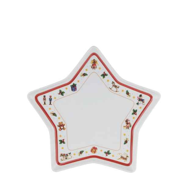 X-Mas SERVÍROVACÍ PODNOS, keramika, 19 cm