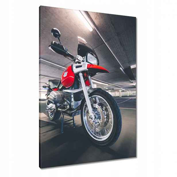 Obrazy 70x100 Červený motocykl Bmw