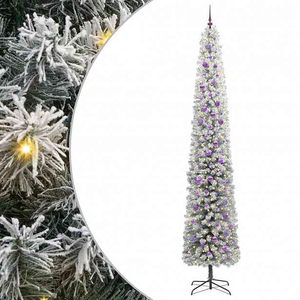 vidaXL Umělý vánoční stromeček Zelená 300 cm PVC, ocel a plast