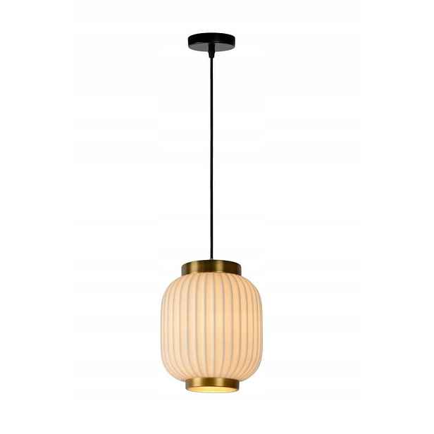 Závěsná lampa porcelánový lustr Lucide, bílá