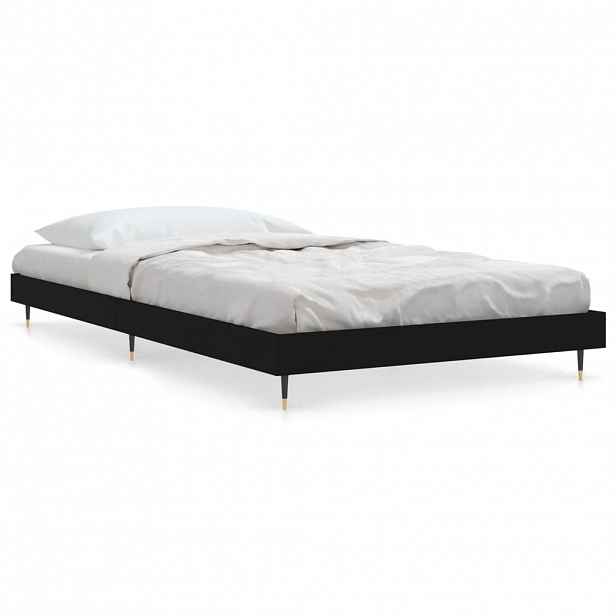 vidaXL Rám postele černý 90 x 200 cm kompozitní dřevo