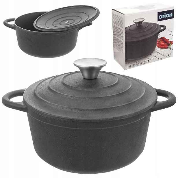 Hrnec Litina 4 L Průměr 23 cm Indukční trouba Gril