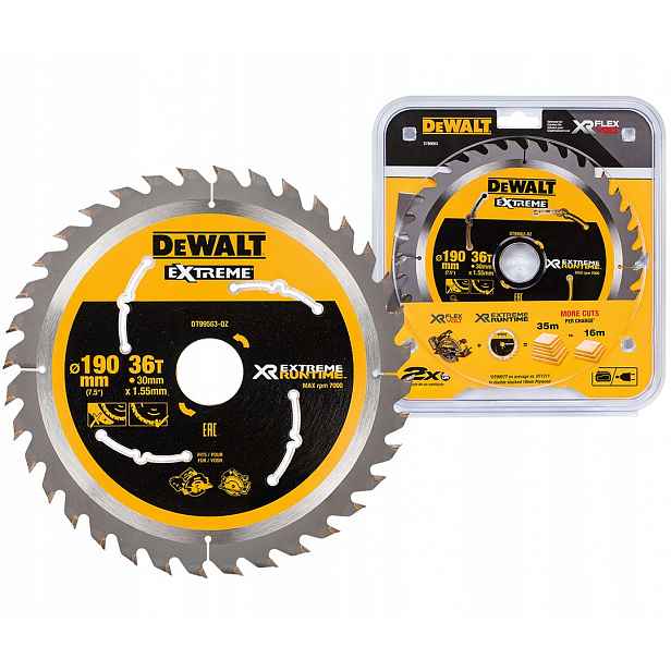 Kotoučová pila 36z 190x30 mm s vidlicí DeWalt DT99563