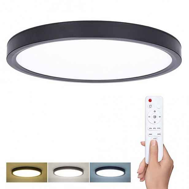 LED stropní světlo Solight černá WO8018