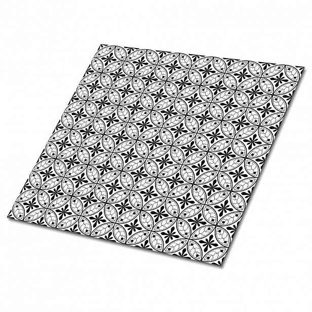 TULUP SAMOLEPICÍ OBKLADY NA STĚNU 9 ks 30x30 cm Indonéský vzor