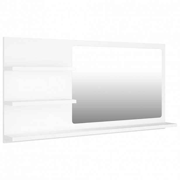 vidaXL Koupelnové zrcadlo bílé 90 x 10,5 x 45 cm kompozitní dřevo