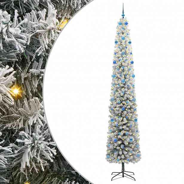 vidaXL Umělý vánoční stromeček Zelená 300 cm PVC, ocel a plast