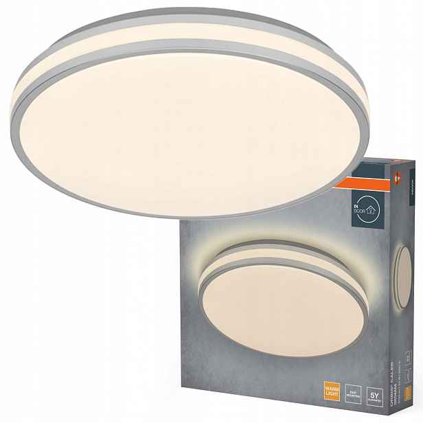 Stropní Svítidlo Led nástěnné svítidlo 24W 1450lm 3000K Teplá stříbrná Orbis Osram