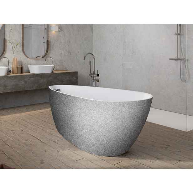 BESCO Olsen Spa  GOYA VANGOYAA170ZG2 - Volně stojící vana GOYA A-LINE Glam - stříbrná