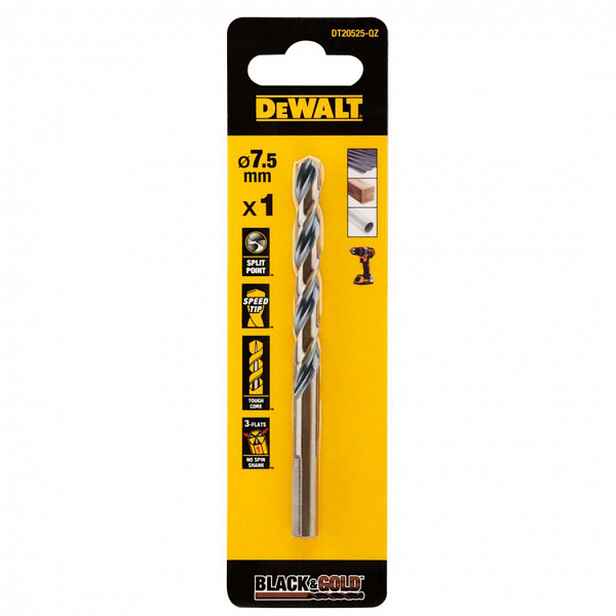 DeWALT - Vrták do kovu 7,5x109 mm DT20525