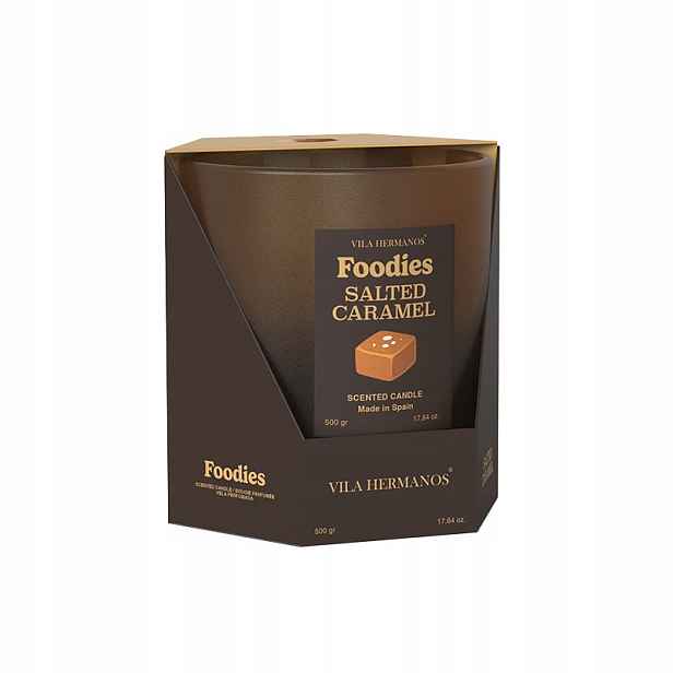 Sójová svíčka Vonná svíčka 500 g Salted & Caramel Vila Hermanos
