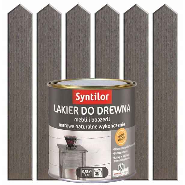 Syntilor Lak Na Dřevo Aquarethane 0,5 L Ocelový