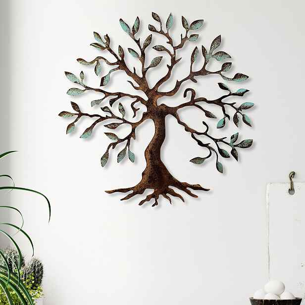 Wallity Nástěnná kovová dekorace Tree 1 vícebarevná