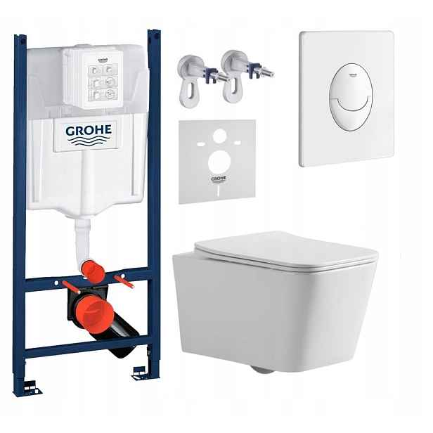 Podomítkový Wc set Stelaz Wc mísa Tornado tlačítko Fresh