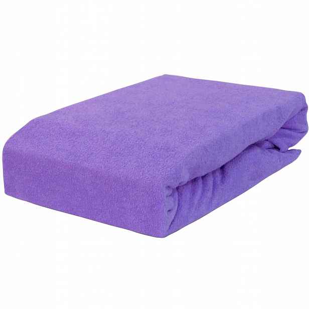 Froté prostěradlo S Gumičkou 220x200 Fialka