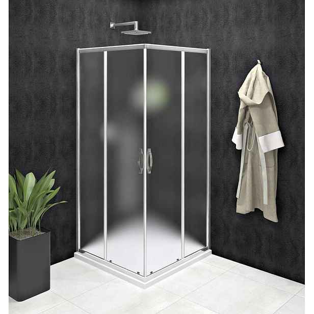 Gelco Sigma Simply - Sprchový kout 100x100 cm, sklo Brick/chrom GS2410GS2410