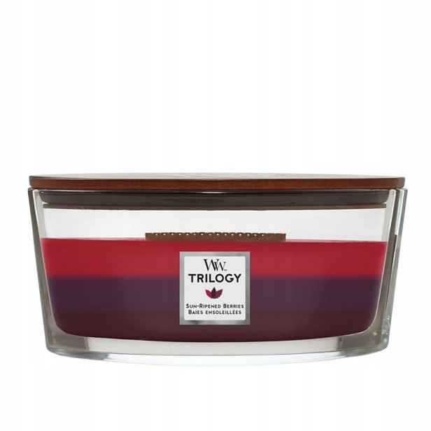 Sun-Ripened Berries Woodwick Hearthwick Trilogy vonná svíčka elipsa