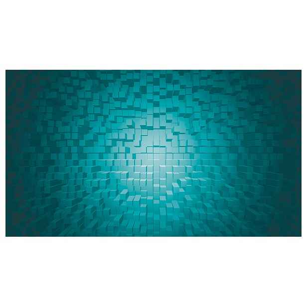 Tapeta ozubená kola Abstrakt Modro-zelená Gradienty 254x184 vinyl lepidlo