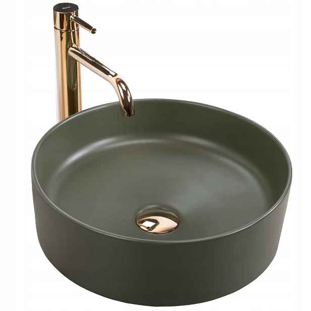 Umyvadlo na desku Sami Green Matt (REA-U4567) /po/