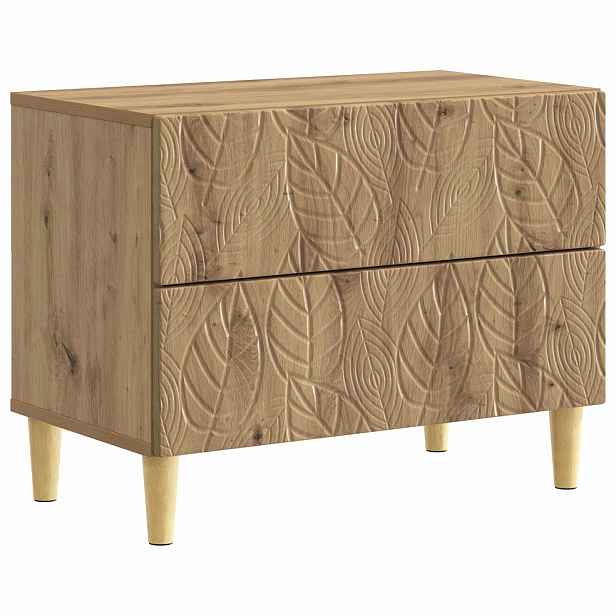 vidaXL Noční stolek Dub artisan 62 x 34,5 x 48 cm Kompozitní dřevo