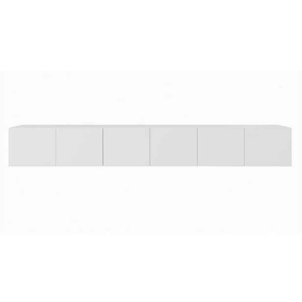 MASSENO ZÁVĚSNÝ TV STOLEK MIVO, 300/41/40 cm, bílý