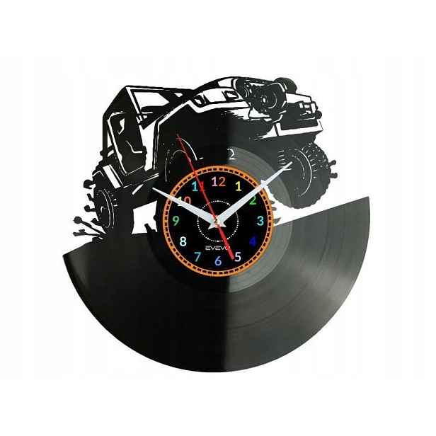 Terénní Auto Nápad na Dárek Nástěnná Dekorace z vinylové desky