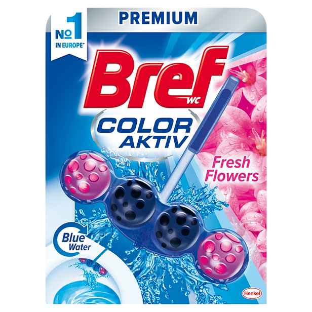 Bref BLUE AKTIV WC závěs 50g Fr. Flowers