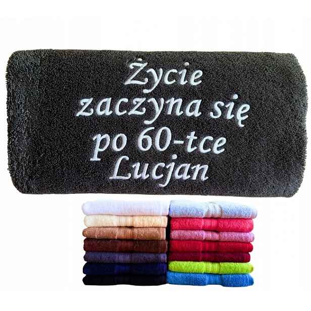 Dárek k 60. Narozeninám pro muže, tatínka, ženy, máme 60 let, ručník