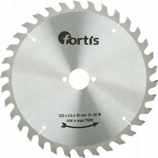 Fortis Vidiový kotouč Hw 230 x 30 x 2,6 mm 34 W na dřevo