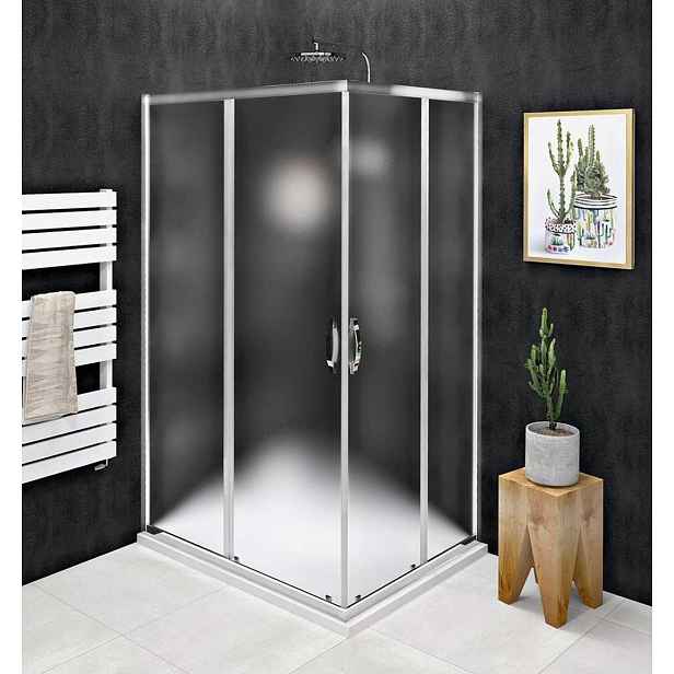 Gelco Sigma Simply - Sprchový kout 100x80 cm, L/P varianta, sklo Brick/chrom GS2410GS2480