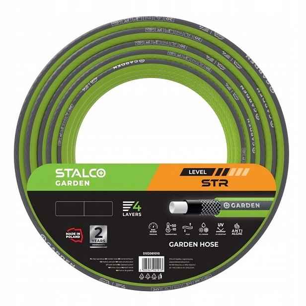 Hadice 4-VRSTVÁ Pružná Stalco Garden Odolná Vůči Uv Záření 1/2" 50 M