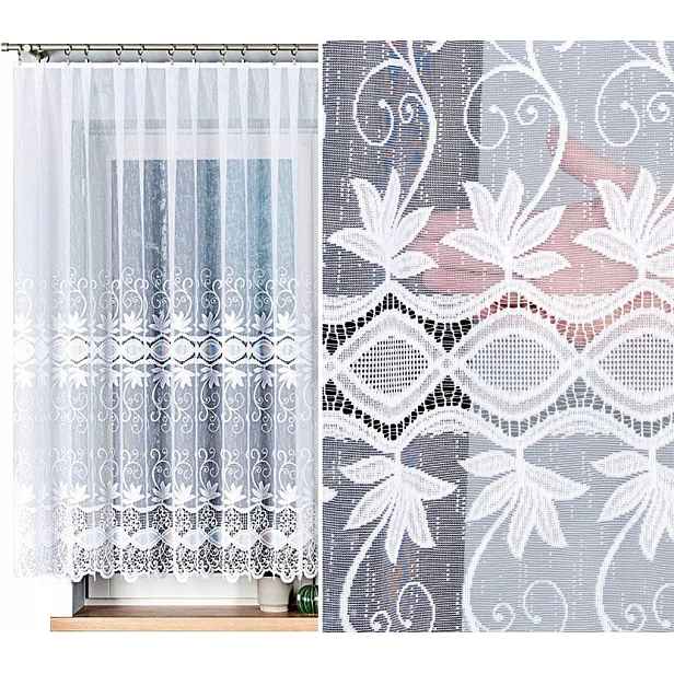Jowita záclona Vzor 018960 400 x 150 cm (hotová) s lemováním