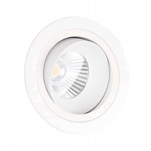 Maxlight Led podomítkové svítidlo 10W bílé kulaté pohyblivé Kulaté Stropní Svítidlo