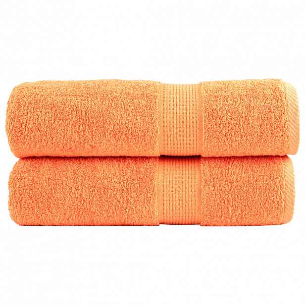 vidaXL Premium ručníky SOLUND 2 ks oranžové 70 x 140 cm 600 g/m²