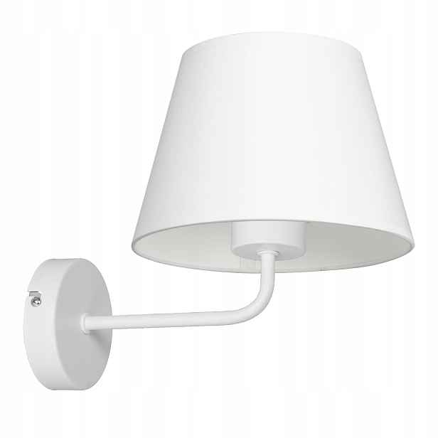 Nástěnné svítidlo Luminex Arden bílá matná barva, kuželové stínítko, 1xE27, 15W