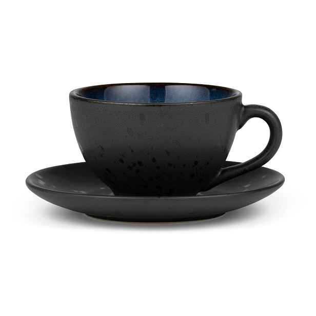 Černý/modrý keramický šálek na cappuccino 240 ml Gastro Dark Blue/Black – Bitz