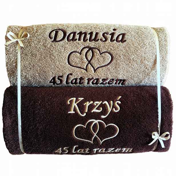 Dárek k 45. Výročí Svatby, výročí rodičů, safírové hody, Ručníky