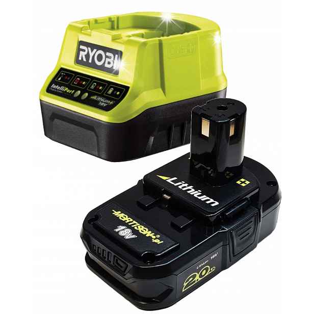 Napájecí sada Ryobi RC18120 Akumulátor Mortison Ryobi One+ 18V 2Ah