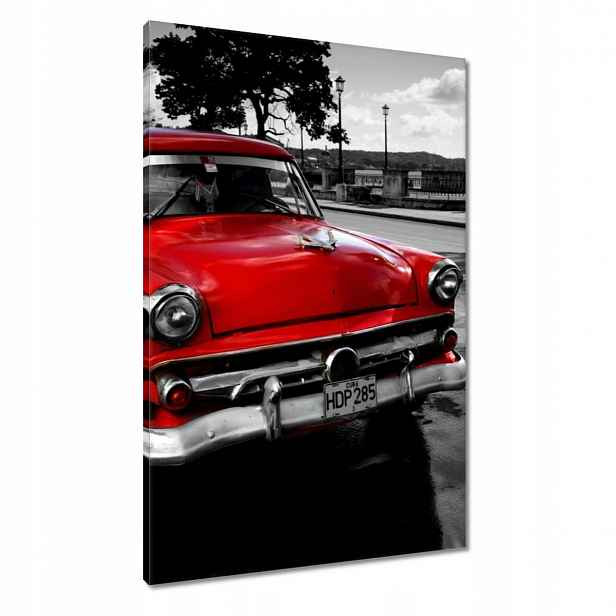 Obrazy 60x90 Kubánské červené auto
