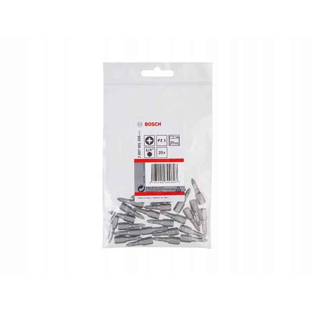 Bosch - Sada bitů PZ1, délka 25 mm, 25 ks 2607001556