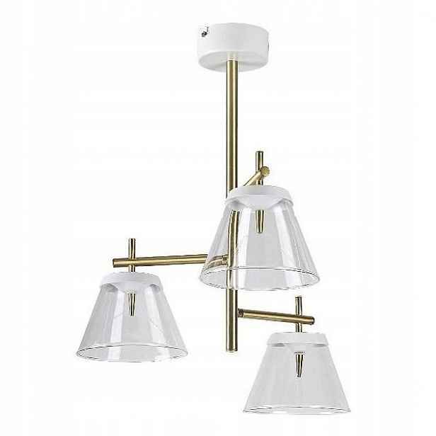 Moderní tříbodová závěsná lampa s kuželem