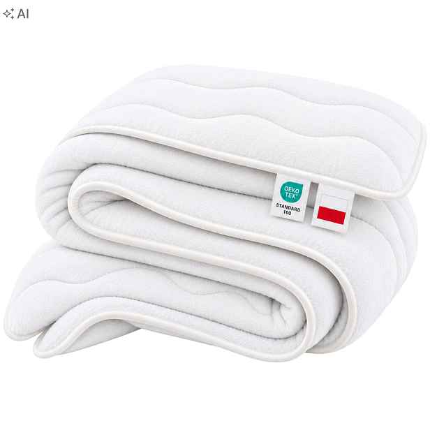 Přikrývka Fleece 140x200 CM Celoroční Bílá Antialergická Zimní Teplá