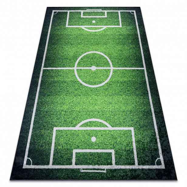 rugsX BAMBINO 58690 mycí kobereček Hřiště, fotbal pro děti protiskluz - zelený 80/150 cm