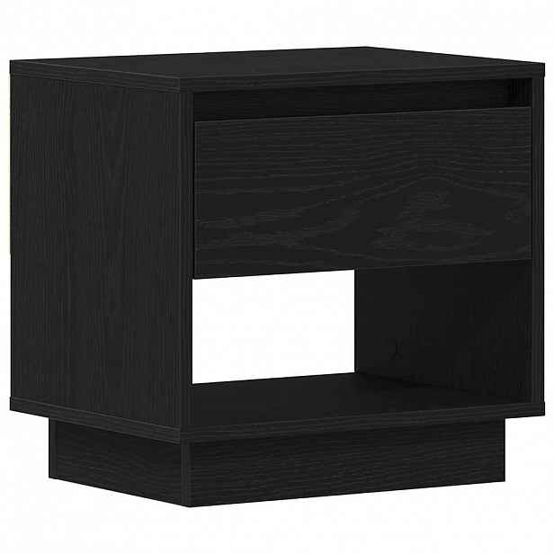 vidaXL Noční stolek Černý dub 45 x 34 x 44 cm Kompozitní dřevo