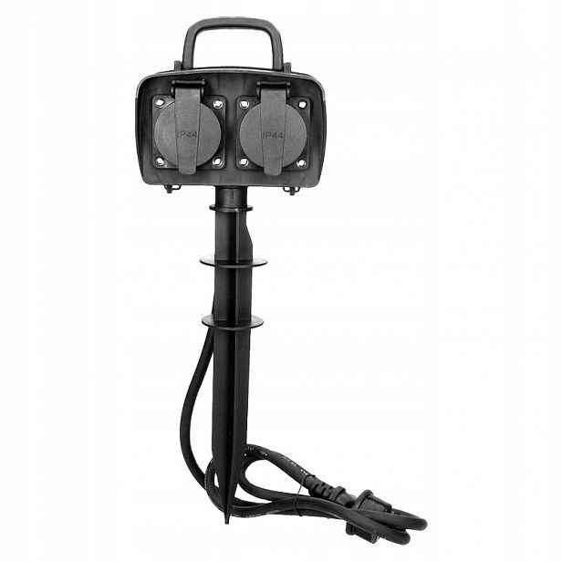 Zahradní Zásuvka 2X2P+Z, IP44, Kabel 1,5 M H07RN-F 3