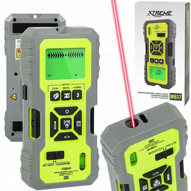 Detektor 5V1 Detektor Dřeva A Kovů Napětí Vodičů Laserový Dálkoměr