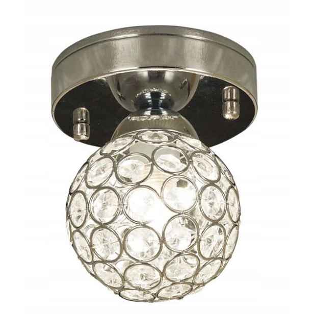 Koupelnová lampa Aneta o rozměrech 10x16 cm IP44 chrom/průhledný Julietta 1xG9