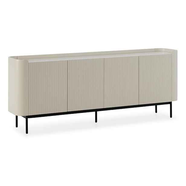 Krémová komoda 200x80x40 cm Willa – MOME